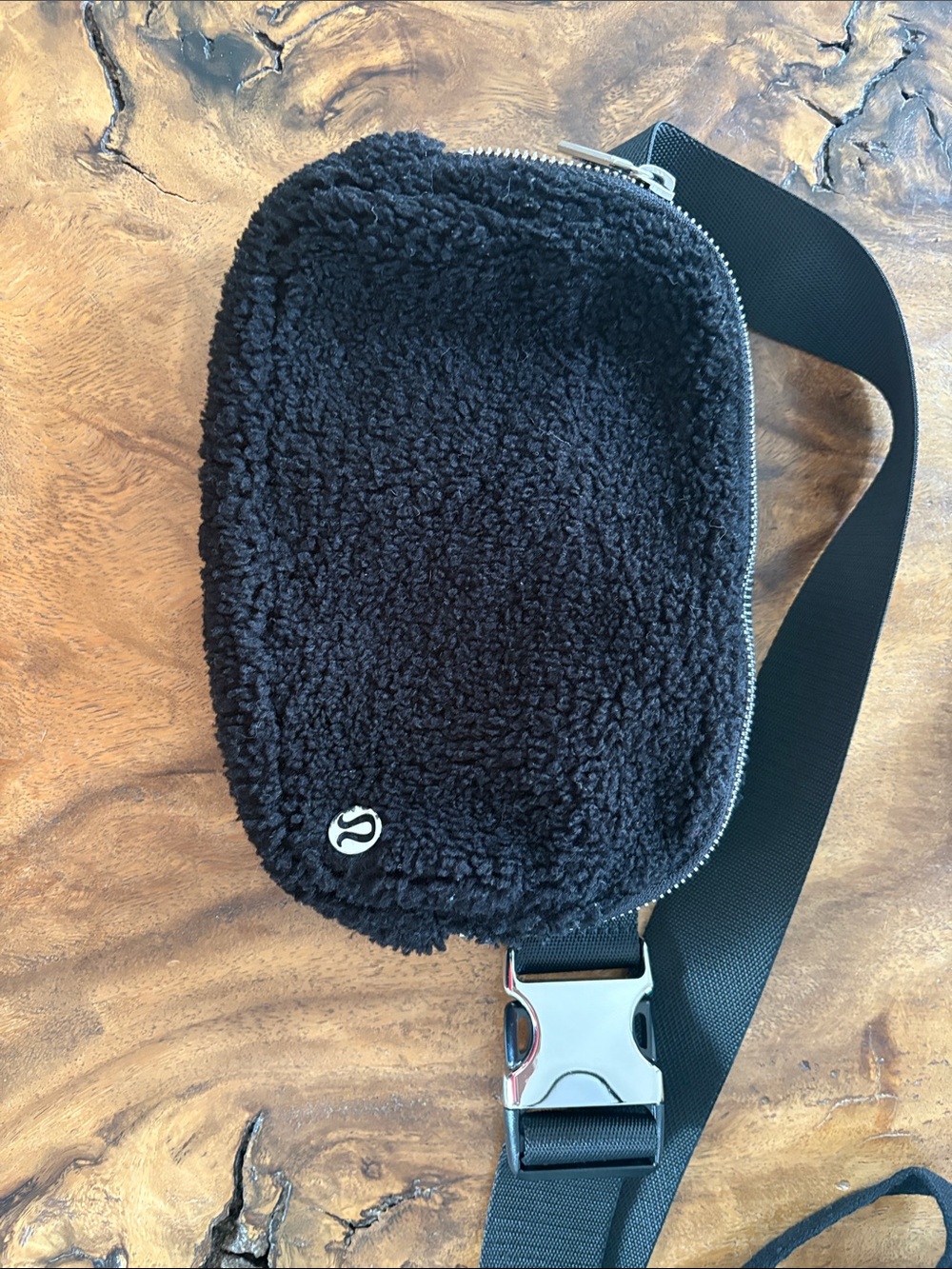 Lululemon Limited Edition Black Sherpa Everywhere Belt Bag